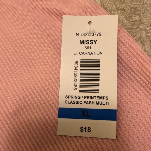 ALIA NWT XL PINK SLEEVELESS SHELL ROUND NECK SOFT STRETCHY 100% POLYESTER #030 - Picture 5 of 11